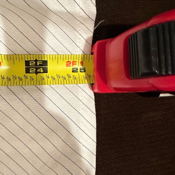 Farinaz Taghavi Mother Pearl Hidden Button Down Collared Extra Long Cuffs Sz 14 - Picture 16 of 16